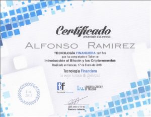 Certificado Bitcoin y Criptomonedas